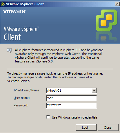 دانلود نرم افزار vSphere Client 6.0
