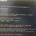 رفع خطا و ارور 266 سرور hp خطای non volatile memory curreption detected