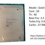 مشخصات قیمت و خرید سی پی یو cpu intel xeon Gold 6248 برای سرور hp G10 هسته فیزیکی 20 core مناسب سرورهای اداری