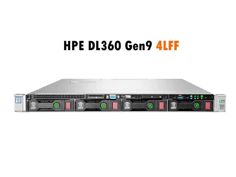 خرید سرور HPE DL360 G9 4LFF + 4SSD داخلی با گارانتی 4 ماهه و پاورهای 800 وات