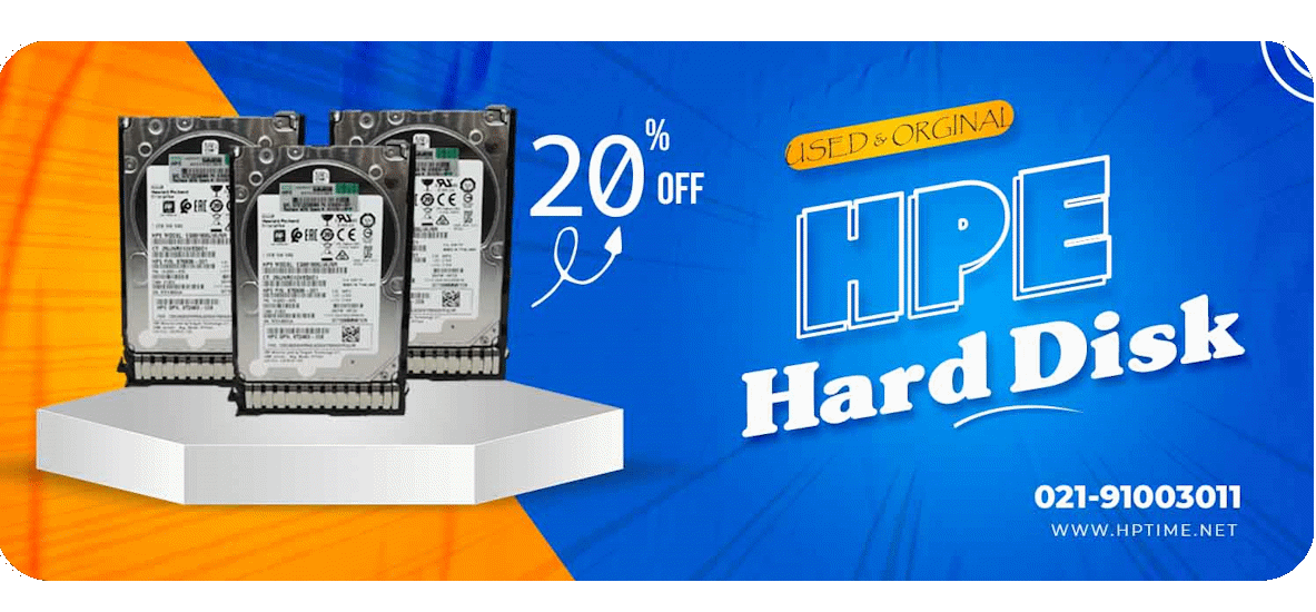 فروش ویژه هارد کارکرده یا دست دوم اچ پی اورجینال با گارانتی طلایی اچ پی تایم