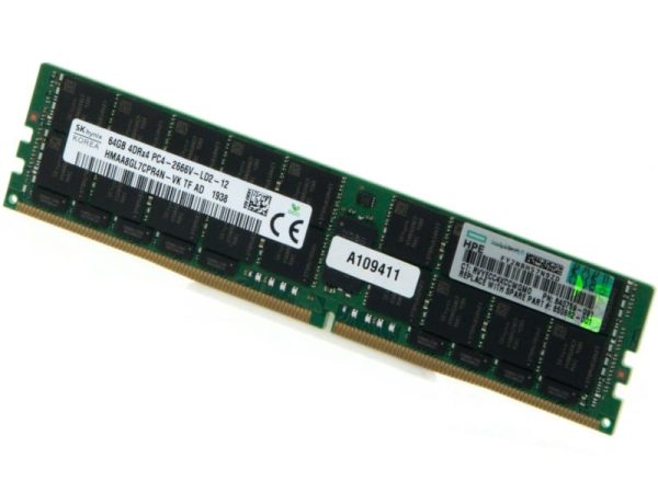 خرید رم سرور HP مدل RAM HPE 64GB QUAD-RANK 2666 LRDIMM با گارانتی یکساله مخصوص سرور G10