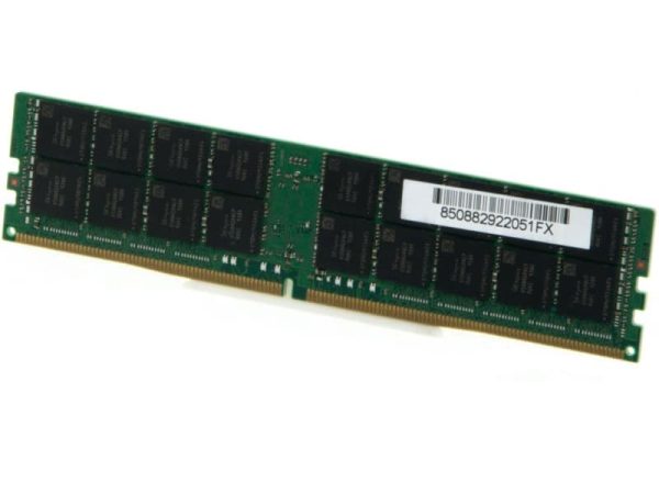 نمای پشت رم سرور HP مدل RAM 64GB 2666 QUAD RANK LRDIMM مخصوص سرور G10 از نوع DDR4