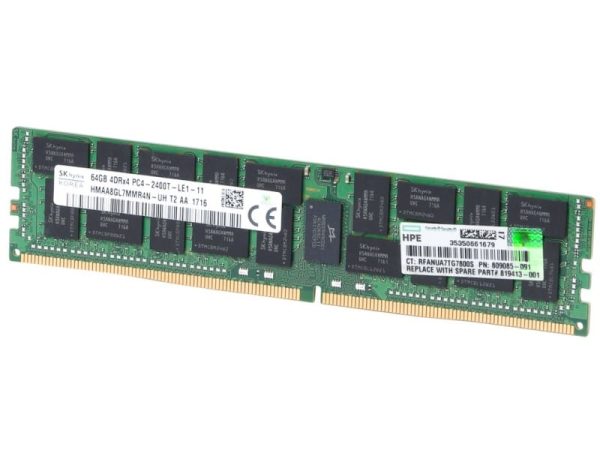 خرید رم سرور g9 مدل hpe 64gb ddr4 2400t از نوع lrdimm و quad-rank