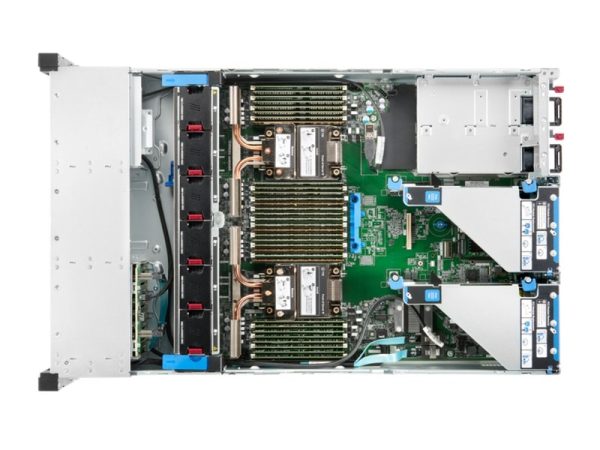 نمای داخل سرور HP DL380 G10 PLUS از نزدیک