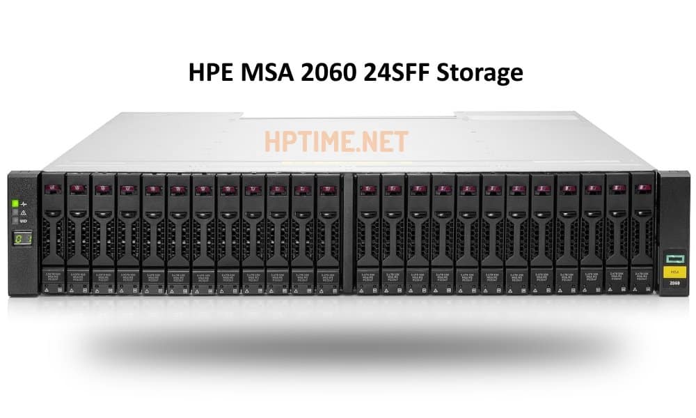 استوریج HPE MSA 2060 24SFF که میتوانید در کنار سرور HP DL380 G10 Plus از آن استفاده کنید