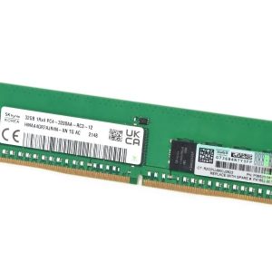 خرید رم 32GB Single rank 1Rx4 ddr4 3200 RDIMM با گارانتی یکساله اورجینال اچ پی مخصوص سرور G10 Plus