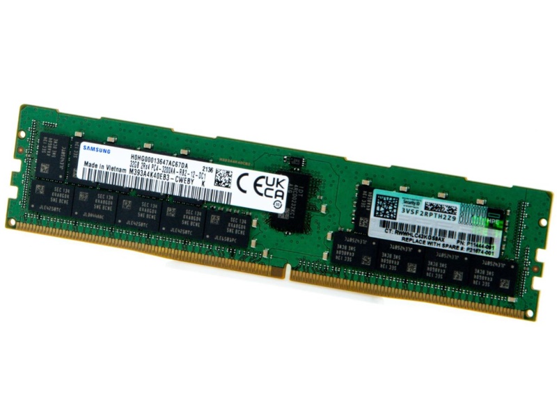 خرید رم 32GB 2RX4 DDR4 3200 RDIMM برای سرور G10 Plus انواع سرور DL360 G10 PLUS و سرور DL380 G10 PLUS