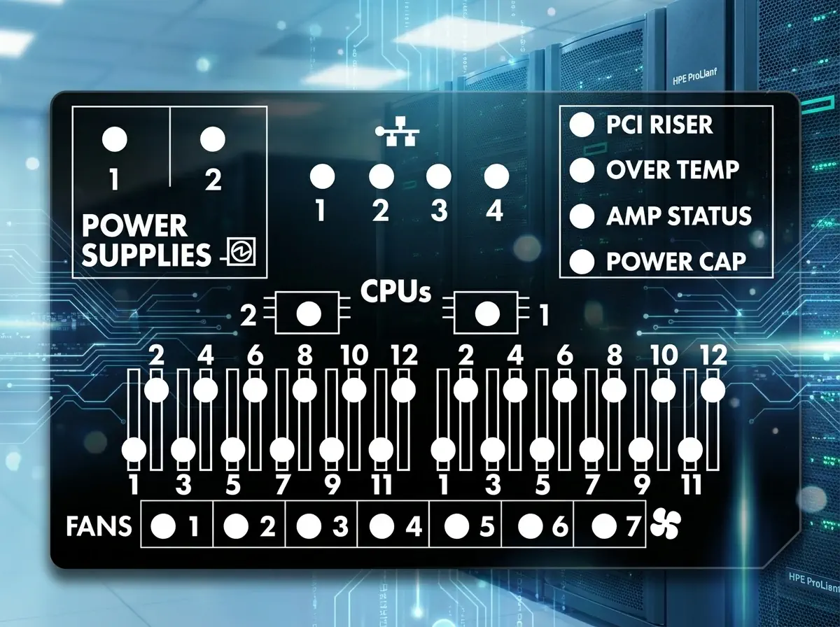 System Insight Display (SID) panel used in HPE ProLiant G9 servers
