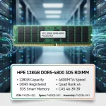 خرید رم سرور HPE 128GB DDR5-4800 Registered 3DS Smart Memory با پارت نامبر P43334-B21