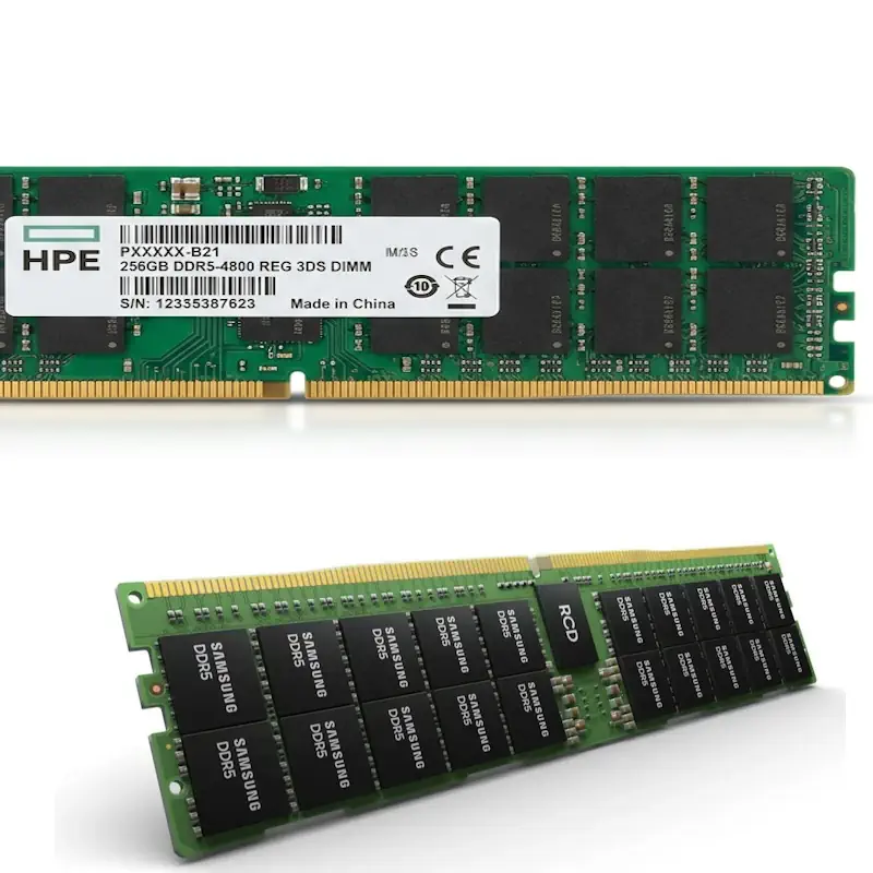 خرید رم سرور HPE 256GB DDR5-4800 Registered 3DS Smart Memory با پارت نامبر P43337-B21. بررسی مشخصات فنی، سازگاری، کاربردها و قیمت رم سرور اچ پی.