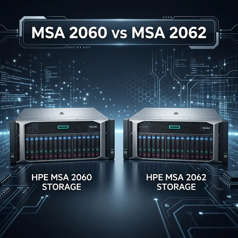 HPE MSA 2060 VS HPE MSA 2062 تفاوت دو استوریج جدید اچ پی در اچ پی تایم